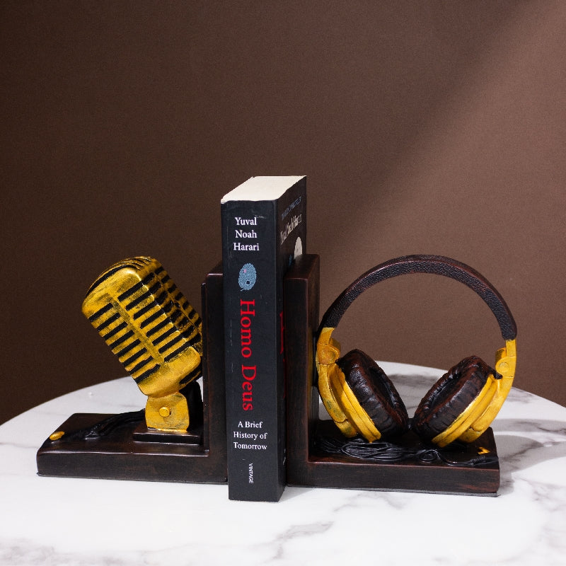 Music Speaks Golden Bookend