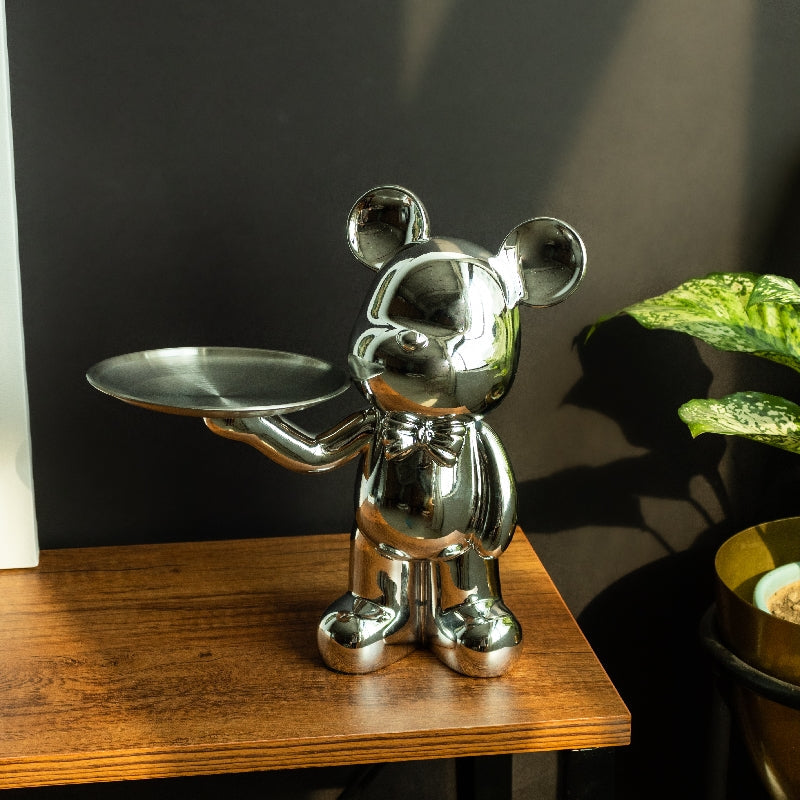 Sterling Silver Bear Sculpture